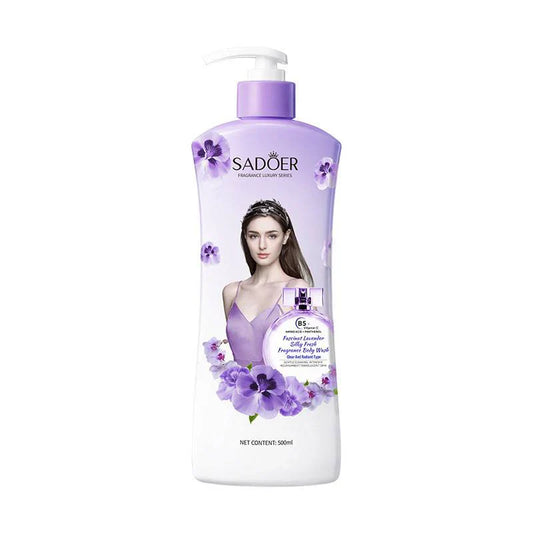 Sadoer Fragrance Luxury Lavender Silky Fresh Body Wash – Clear & Radiant | 500ml