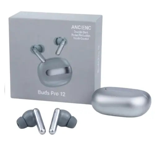 Buds Pro 12 TWS Earbuds – ANC/ENC Noise Cancellation | Touch Control