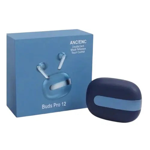 Buds Pro 12 TWS Earbuds – ANC/ENC Noise Cancellation | Touch Control