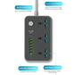 6 USB Power Socket – 3 Universal Outlets | Smart Fast Charging | Anti-Static Protection