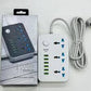 6 USB Power Socket – 3 Universal Outlets | Smart Fast Charging | Anti-Static Protection