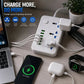6 USB Power Socket – 3 Universal Outlets | Smart Fast Charging | Anti-Static Protection