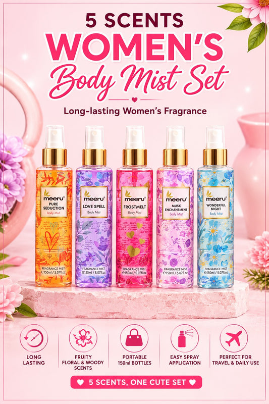 Meeru® Body Mist Long Lasting Fragrance 150ml