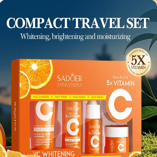 Sadoer 5x Vitamin C  Whitening Travel Set of 4
