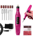 Multifunction Electric Nail Art Drill Pen File Polish Grind Machine Handpiece Manicure Pedicure Tool