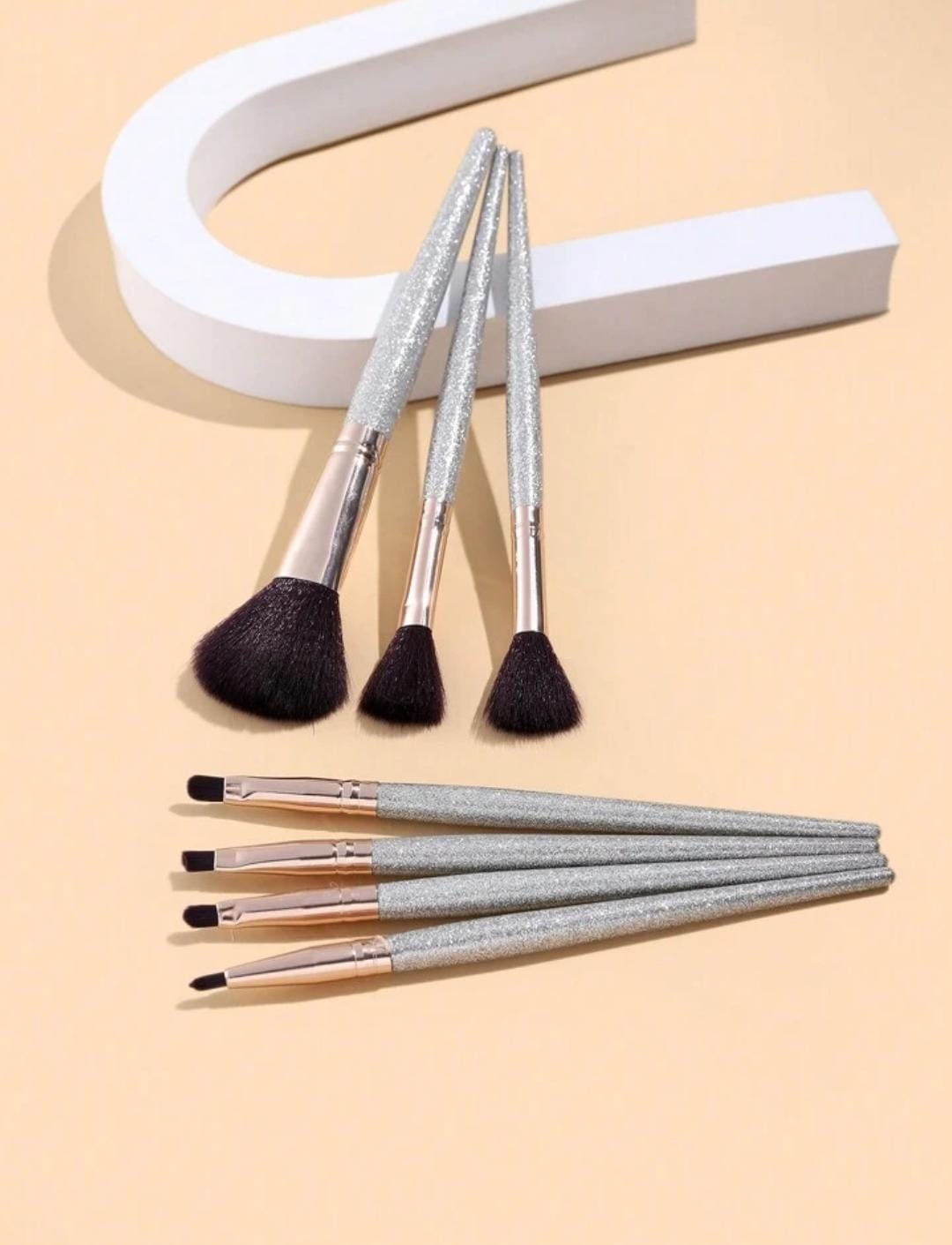 Makeup Brushes Pack of 7 Pouch Pack Glitter