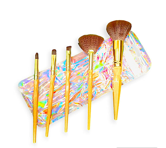Makeup Brushes Set of 5 Pouch Pack.