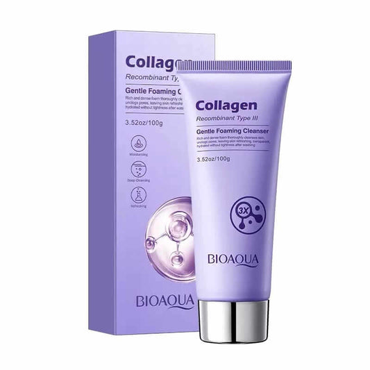 BIOAQUA Collagen Recombinant Type III Gentle Foaming Cleanser – 100g