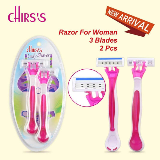 CHIRS’S Pack of 2 Lady Shaver Razors