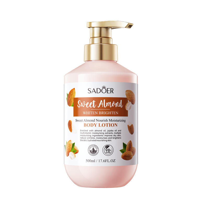 SADOER Sweet Almond Whitening & Brightening Moisturizing Body Lotion – 500ml