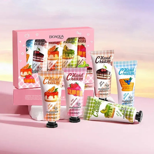 BIOAQUA Fragrance, Whitening and Moisturizing Fruity Hand Cream Set of 5