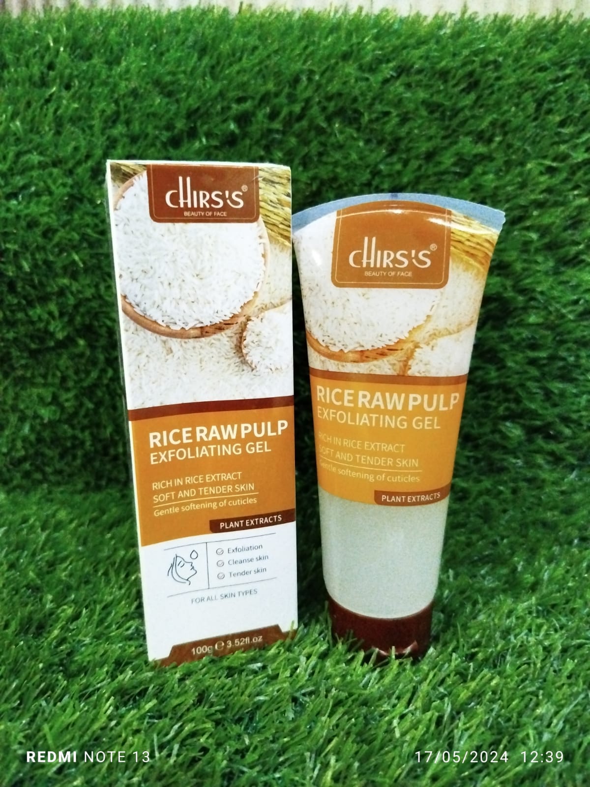 CHIRS'S Rice Raw Pulp Exfoliating Gel 100g