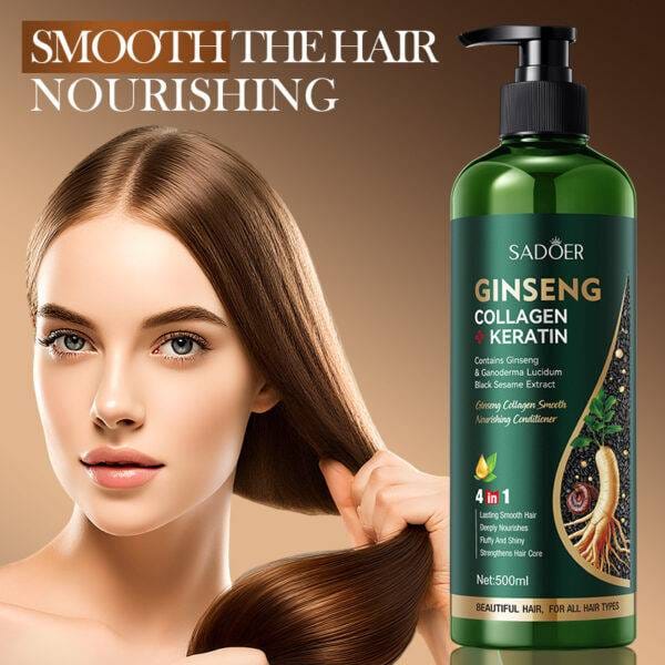 SADOER Ginseng Collagen Smoothing and Nourishing With Herbal Essence 4in1 Hair Shampoo 500ml