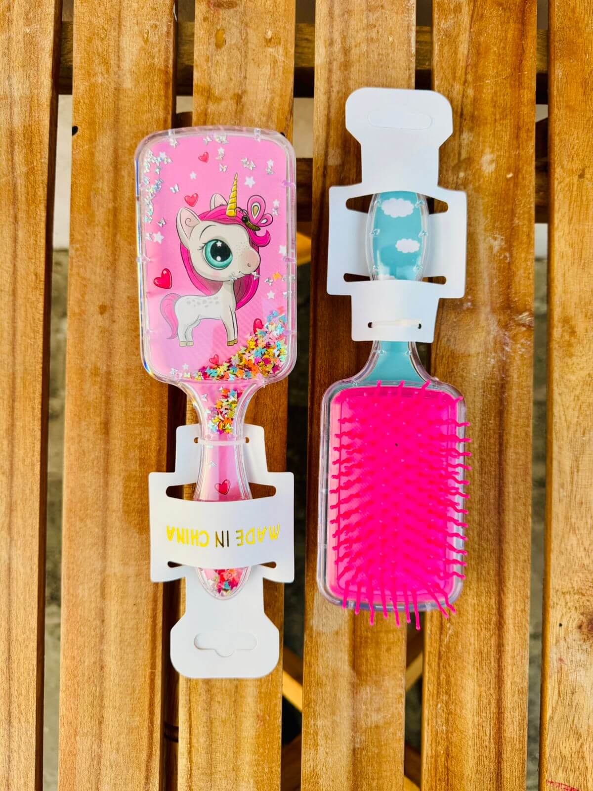 Cute Hair Comb Hair Brush With High Quality Acrylic and Plastic