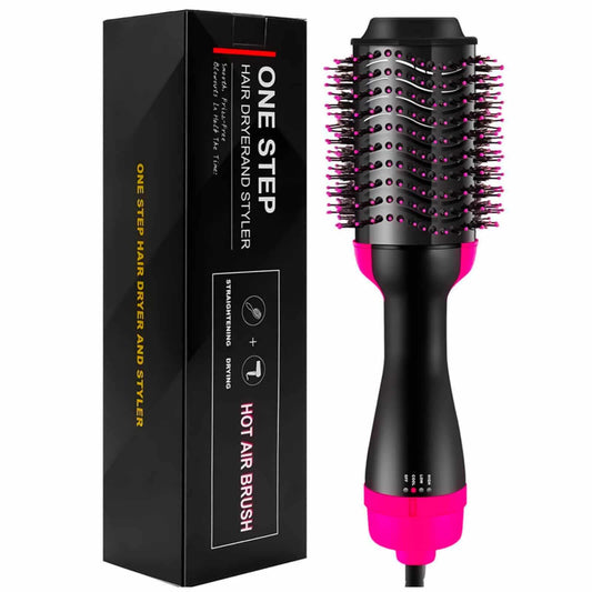 One Step Hot Air Hair Brush 2in1 Dryer Straightener curler