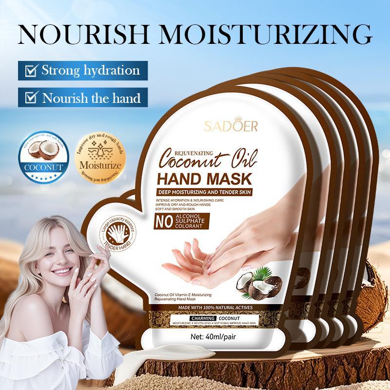 SADOER Moisturizing Coconut Oil Hand & Foot Mask