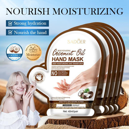 SADOER Moisturizing Coconut Oil Hand & Foot Mask