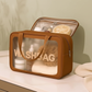 Transparent PVC Washbag Travel organiser for Toiletries and Skin care items multipurpose (Minor Fault)