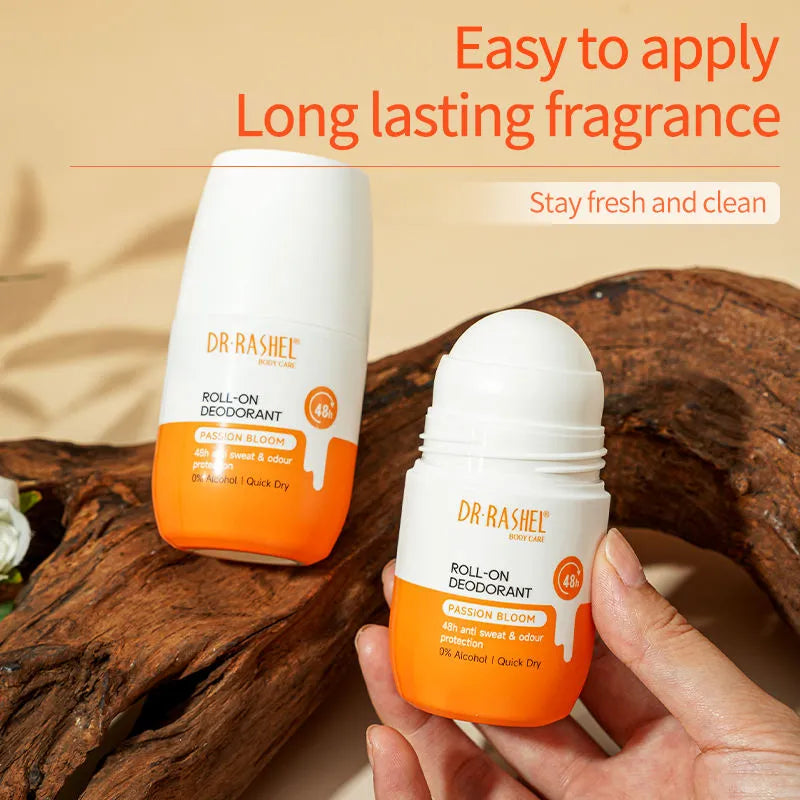 Dr. Rashel Passion Bloom Roll-On Deodorant 48H Anti-Sweat & Odour Protection