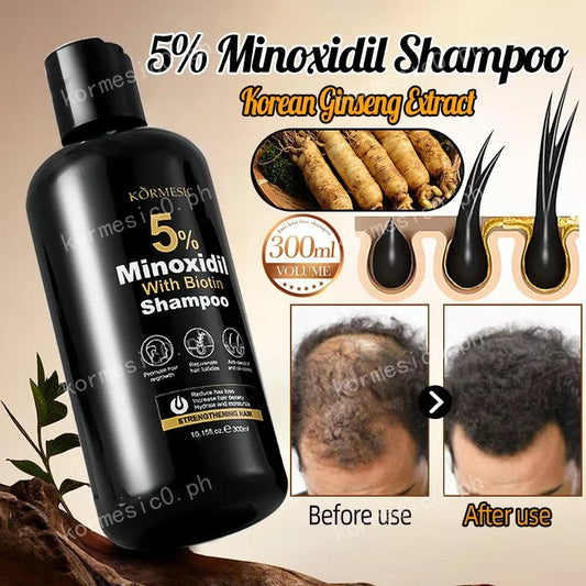 Körmesic 5% Minoxidil Shampoo with Biotin & Korean Ginseng Extract – 300ml