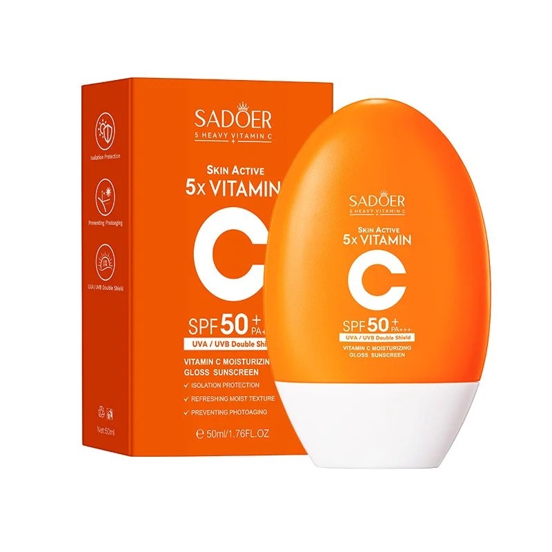 Sadoer Skin Active 5x Vitamin C Moisturizing Gloss Sunscreen SPF 50+ PA++++