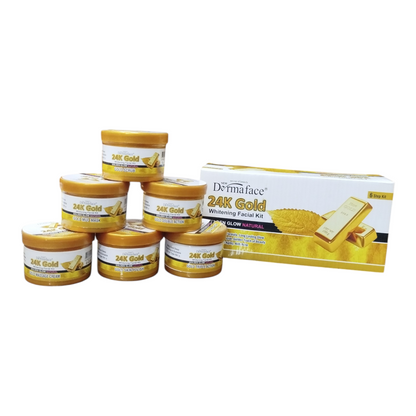 Whitening Facial Kit Series Set Of 6 (Skin Polish 150ml, Mud Mask 150ml, Massage Cream 150ml, Scrub, Double Action 150ml, Triple Action150ml)
