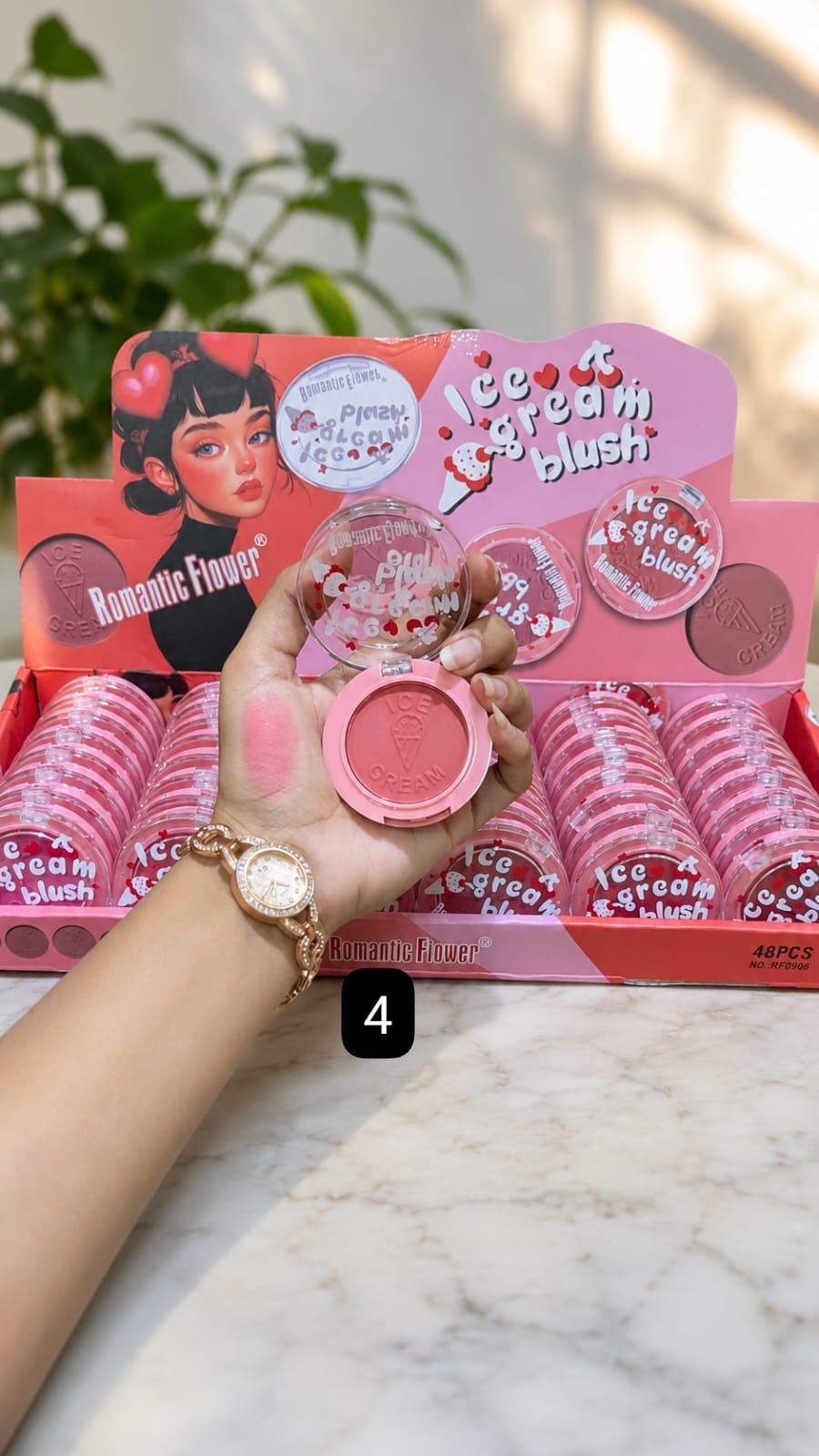 Romantic Flower Ice Cream Blush – Pigmented Powder Blush | 6 Shades