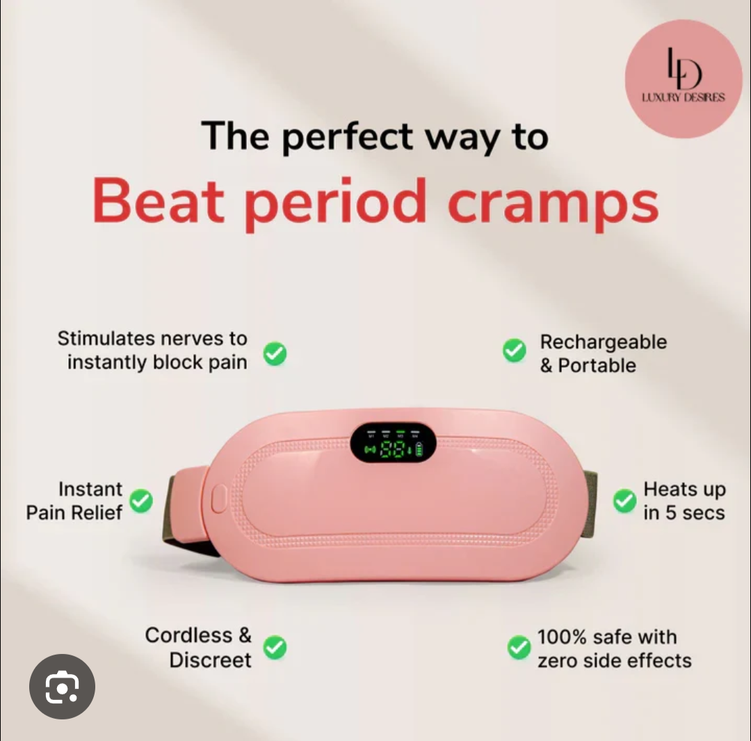 Menstrual Heat Therapy Belt – Wireless Period Pain Relief Massager