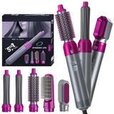5 in 1 Hot Air Brush Styler Blow Dryer Set