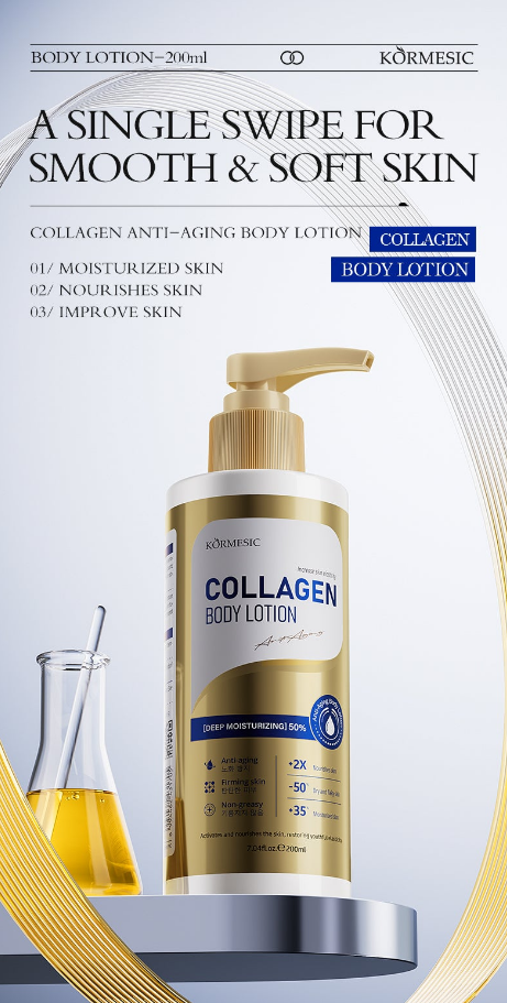 Kormesic Collagen Anti-Aging Body Lotion – Deep Moisturizing (200ml)