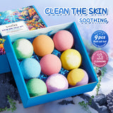 Sadoer Bath Bombs & Bath Salt Balls Gift Set | Nourishing, Soothing & Fun