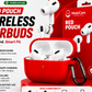 MobiCare Red Pouch Wireless Earbuds – Bluetooth 5.3 | MagSafe Charging | 12-Month Warranty