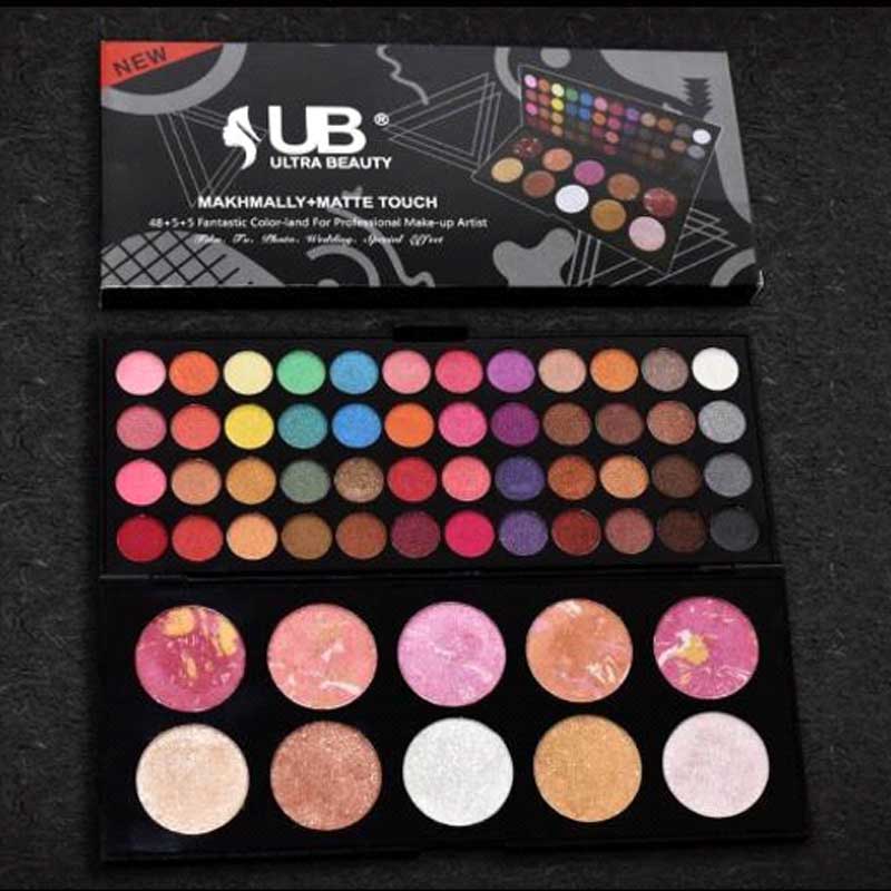 UB Ultra Beauty Makhmally+Matte Touch Eyeshadow Palette 58 Colors