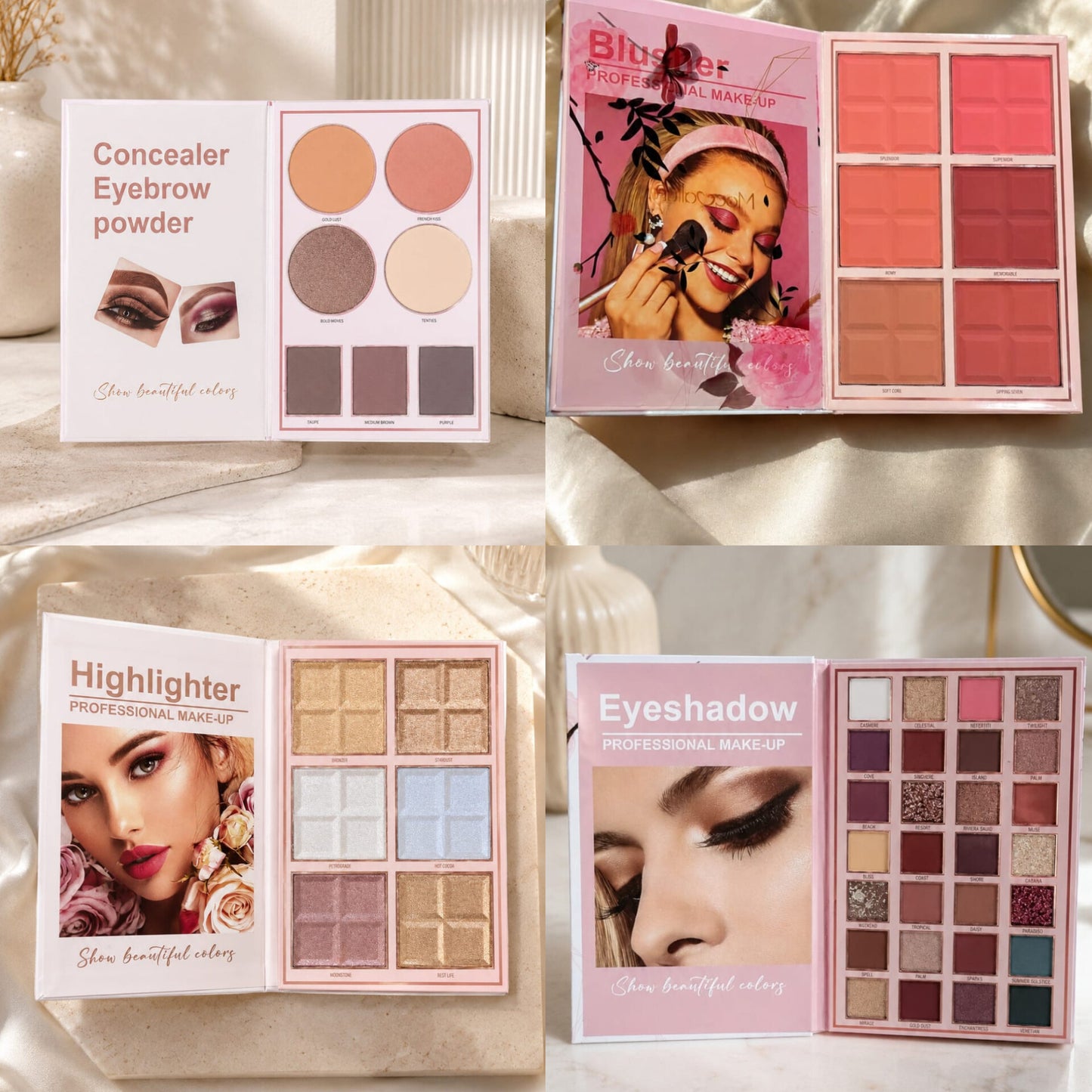 Concealer & Eyebrow Powder Palette – Show Beautiful Colors