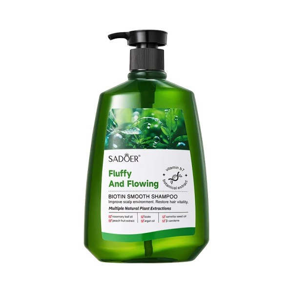 Sadoer Fluffy And Flowing Biotin Smooth Shampoo – Vitamin B7 & Botanical Extract Formula