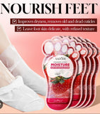 SADOER Strawberry Extract Moisture Soften Exfoliation Foot Mask