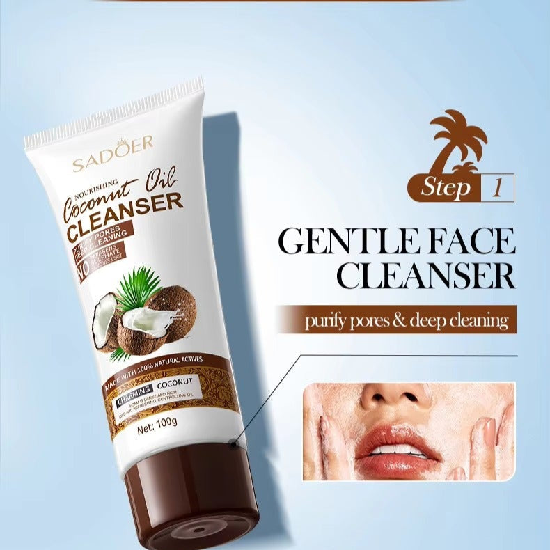 Sadoer Nourishing Coconut Oil Gentle Face Cleanser 100g
