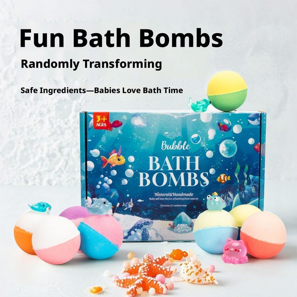 Sadoer Bath Bombs & Bath Salt Balls Gift Set | Nourishing, Soothing & Fun