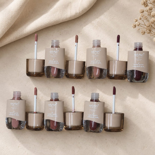 Artskin Super Matte Lip & Cheek Lipgloss Matte Gloss set of 6