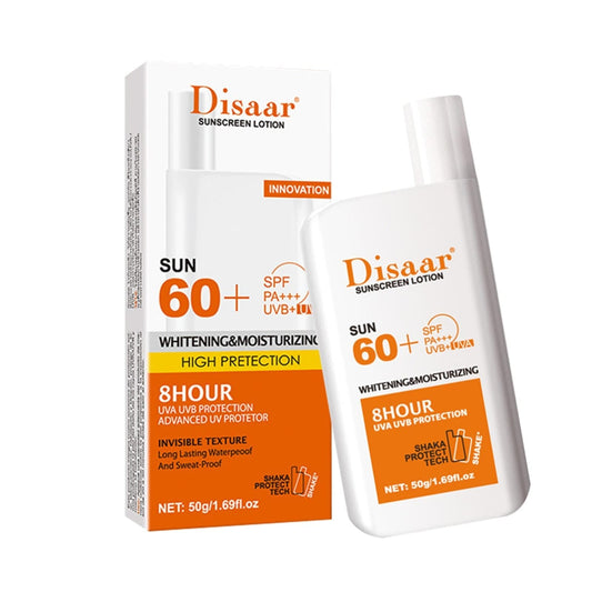 Disaar Sunscreen Lotion SPF 60+ PA+++ Whitening & Moisturizing – 8 Hour UVA UVB Protection