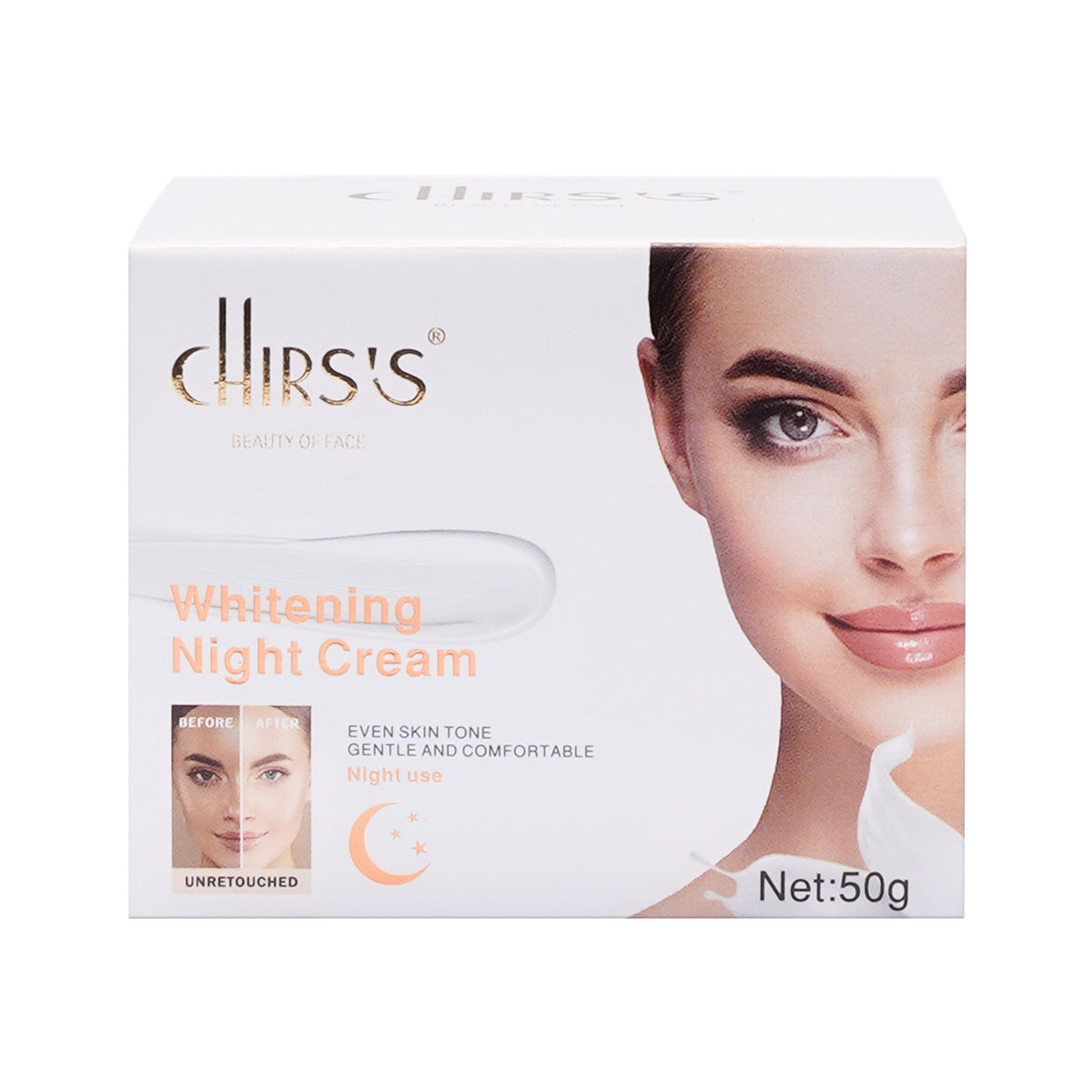 Chirs's Whitening Night Cream – Even Skin Tone, Gentle & Comfortable 50g
