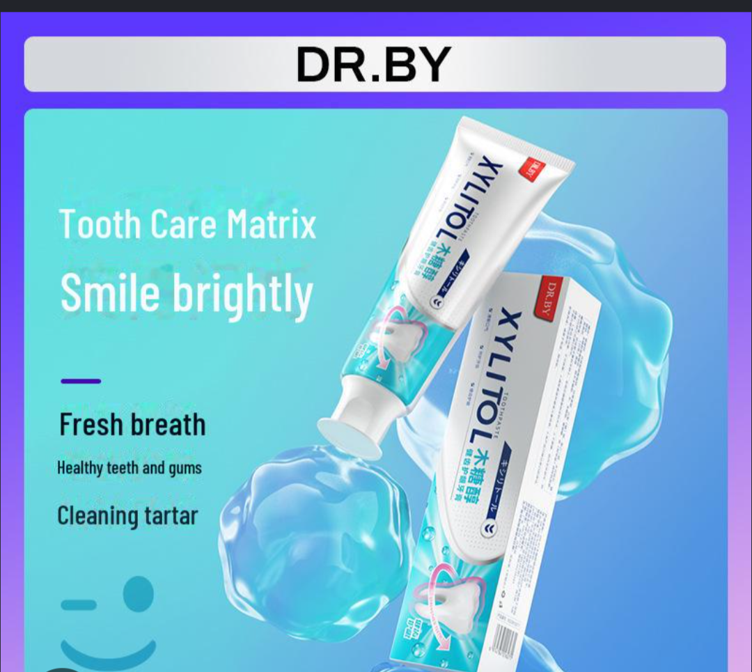 DR.BY Xylitol Toothpaste – Fresh Breath, Tartar Cleaning & Healthy Gums