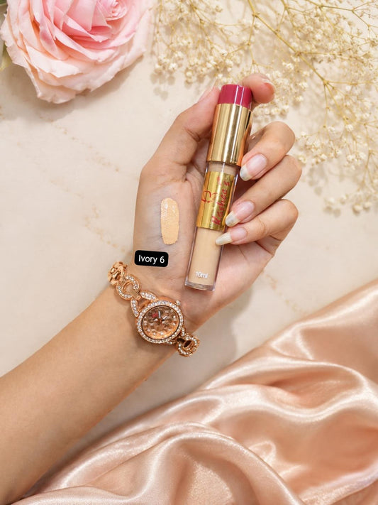 Kashee's 2-in-1 Foundation & Concealer – Fair1, Ivory6 & Beige3 | Full Coverage 10ml