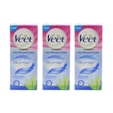Veet Silk & Fresh Hair Removal Cream – Sensitive Skin (Aloe Vera & Vitamin E) set of 5