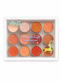 Colorina Pro Artist 12-Pan Warm Terracotta Eyeshadow Palette – Autumn Deer Edition