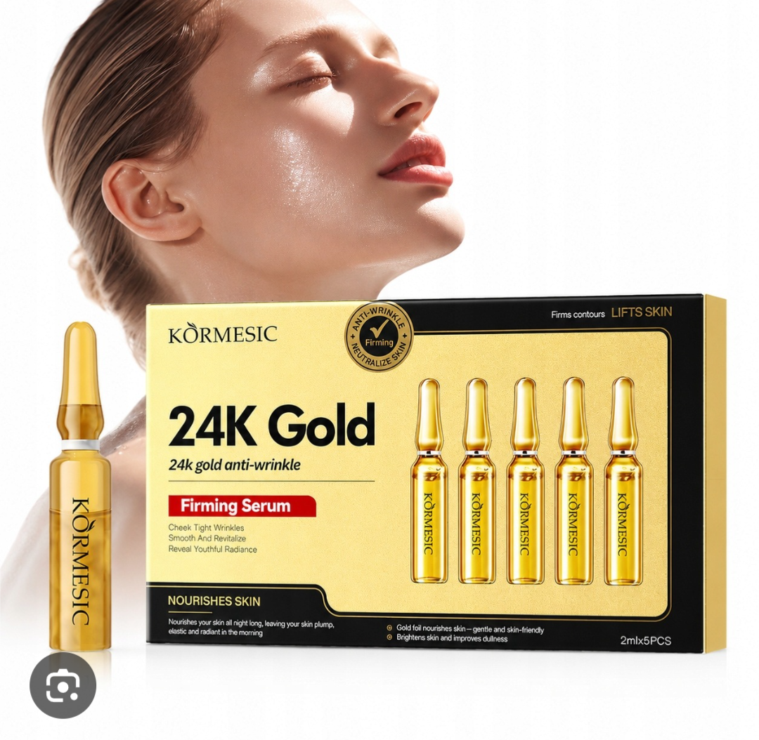 Kormesic 24K Gold Anti-Wrinkle Firming Serum Ampoules – 2ml x 5 Pcs