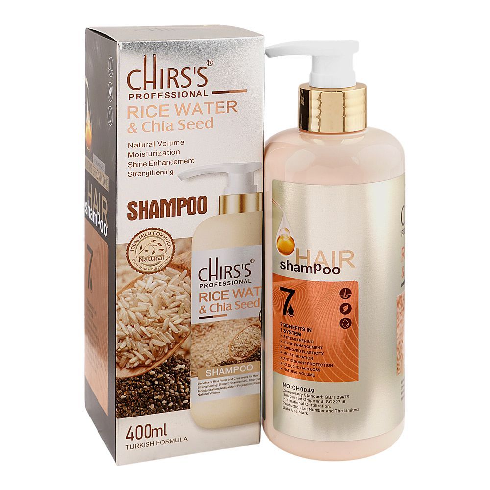 Chriss Shampoo – Aloe Vera, Coconut Water, Rice & Chia Seed