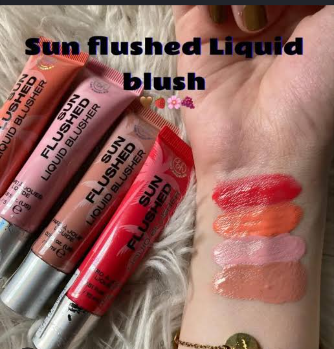 bh Cosmetics Sun Flushed Liquid Blusher (set of 4)