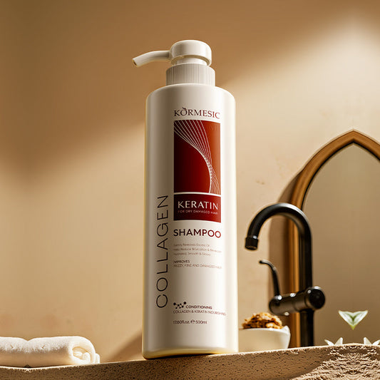 Kormesic Collagen Keratin Shampoo – Repair & Strengthen Dry Damaged Hair | 500ml