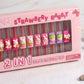 F&R Feel Real Strawberry Rabbit 2-in-1 Lip Makeup Set – 12 Shades